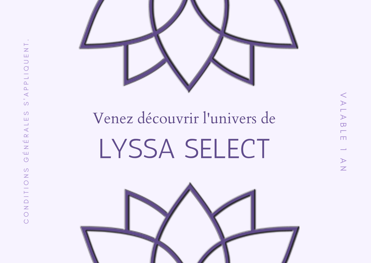 Lyssa Select - Carte Cadeau Lyssa Select - LYSSA SELECT