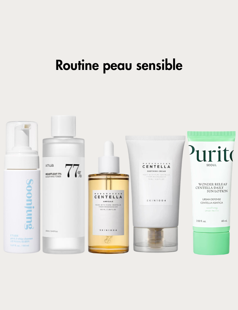 Routine complète : Peau sensible