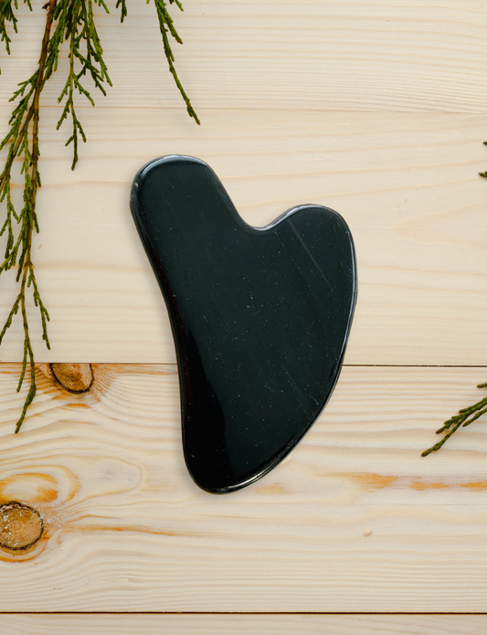 <tc>Gua Sha & Roller - Black Obsidian</tc>