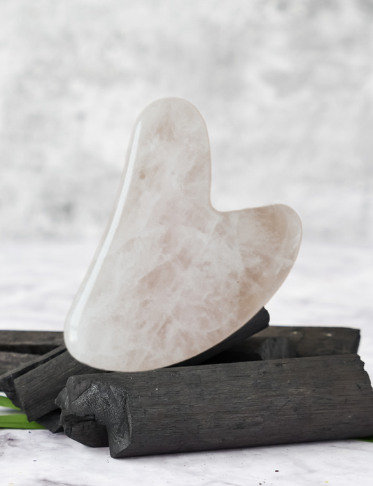 Gua Sha and Roller - Quartz