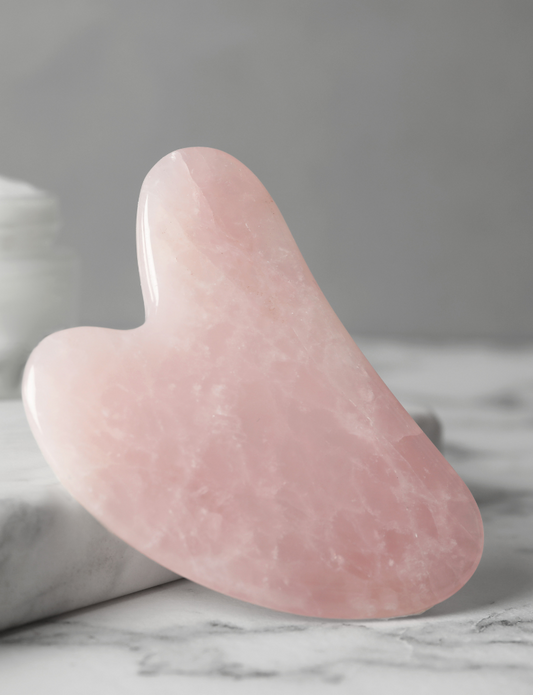 Gua Sha and Roller - Quartz