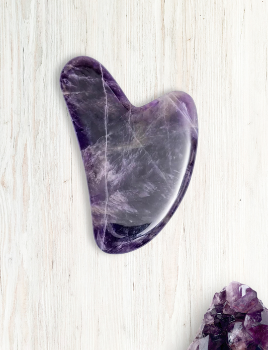 Gua Sha and Roller - Amethyst