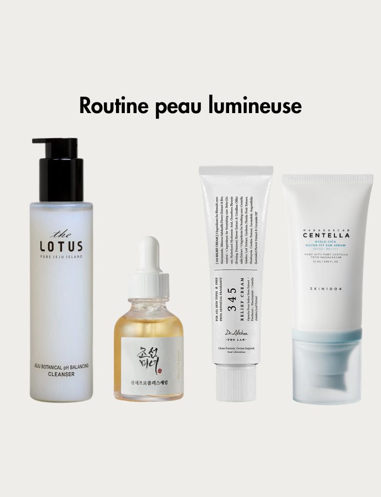 Routine complète : Peau lumineuse