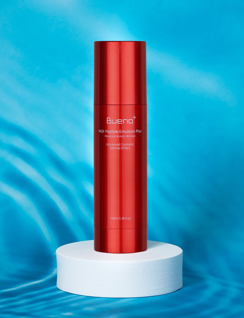 Bueno; emulsion aux peptides; MGF; anti-âge puissant; régénération cellulaire, lutte signes de vieillesse; naturel; k-beauty; beauté coréenne; clean beauty; skincare
