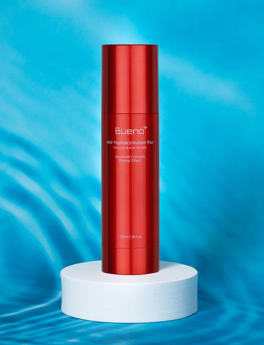 Bueno; emulsion aux peptides; MGF; anti-âge puissant; régénération cellulaire, lutte signes de vieillesse; naturel; k-beauty; beauté coréenne; clean beauty; skincare