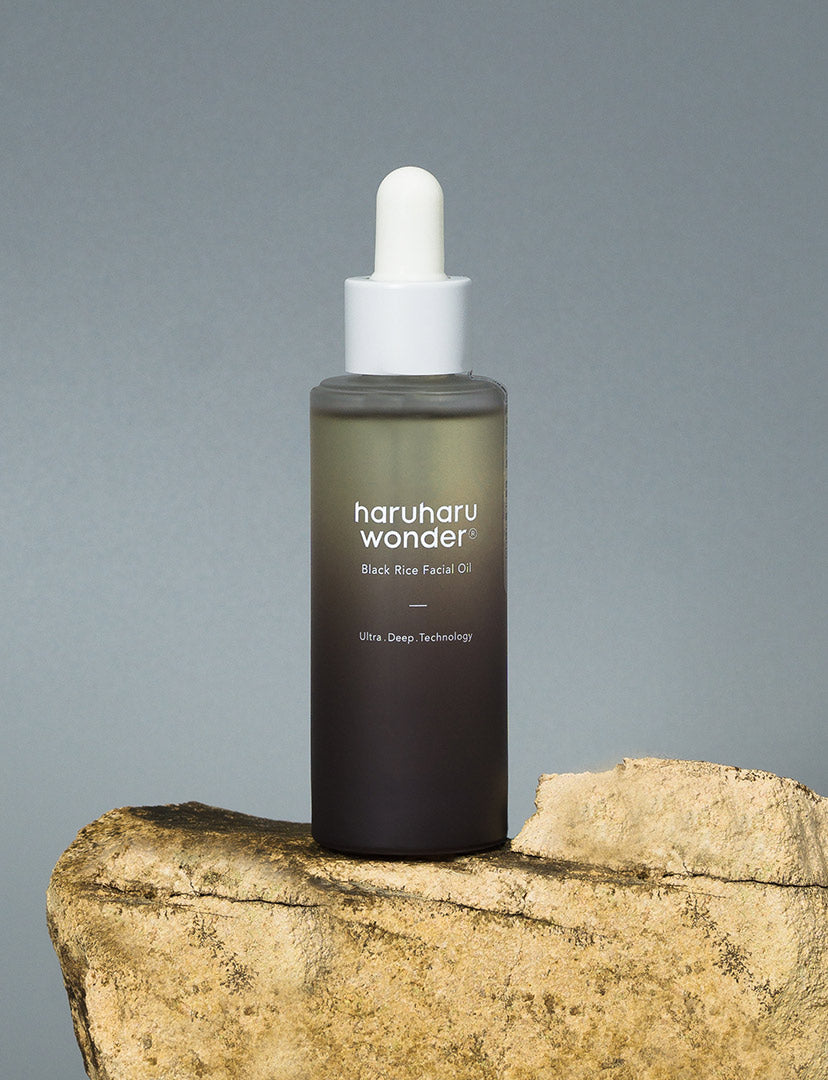 Haru Haru Wonder; huile visage; huile au riz noir; anti-âge; anti-rides; régénération cutanée; naturel; k-beauty; beauté coréenne; clean beauty; skincare