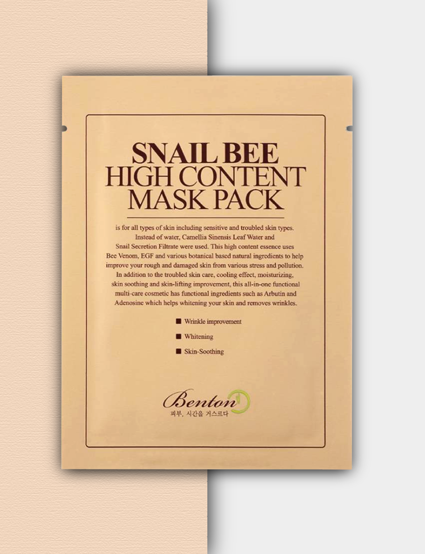 Benton - Masque à la mucine d'escargot et au venin d'abeille